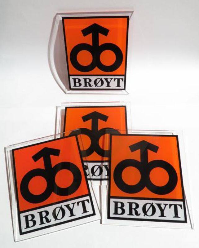 Brøyt 4 stk is-skrape/bordbrikker